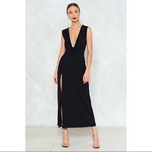 Nasty Gal Plunge Cocktail Dress